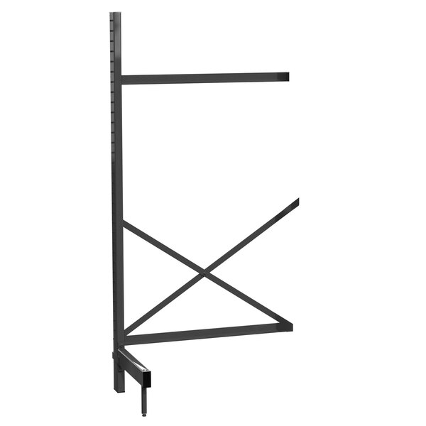 A black metal Metro SmartLever add on unit with x-shaped legs.