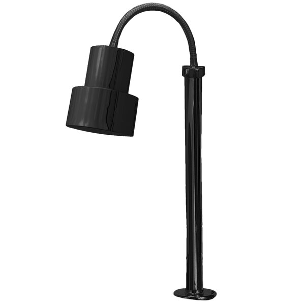 A black Hanson Heat Lamp with a flexible pole and black shade.