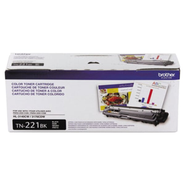 hvile skive brænde Brother TN221BK Black Laser Printer Toner Cartridge