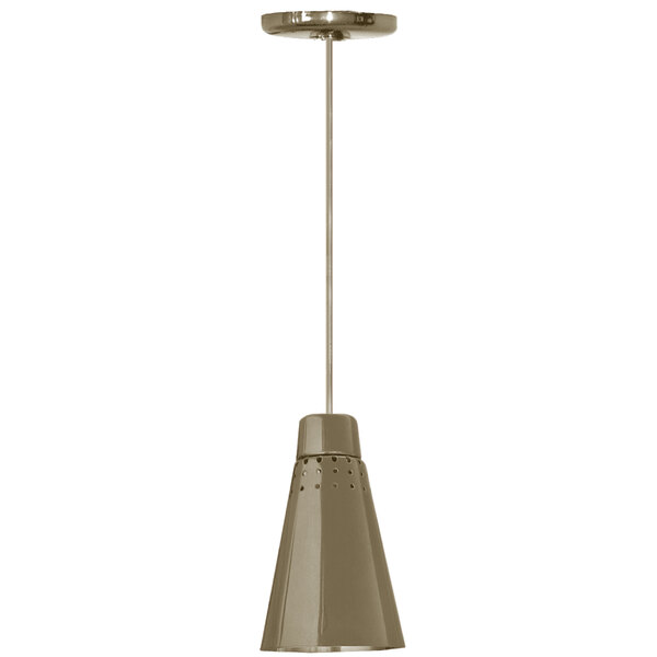 Hanson Heat Lamps 900-SMT-TBA Rigid Ceiling Mount Heat Lamp with Textured Brass Finish - 115/230V
