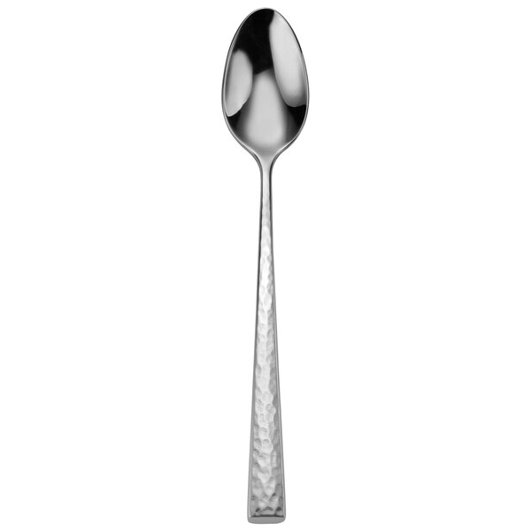 A Oneida stainless steel iced tea spoon with a handle.