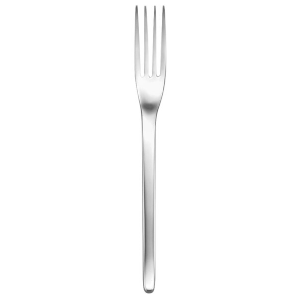A white rectangular object with a silver fork.