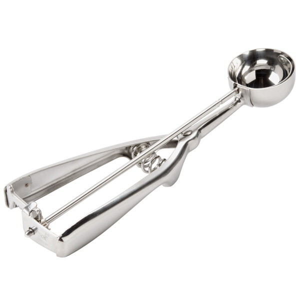 #50 Round Stainless Steel Squeeze Handle Disher - 0.625 oz.