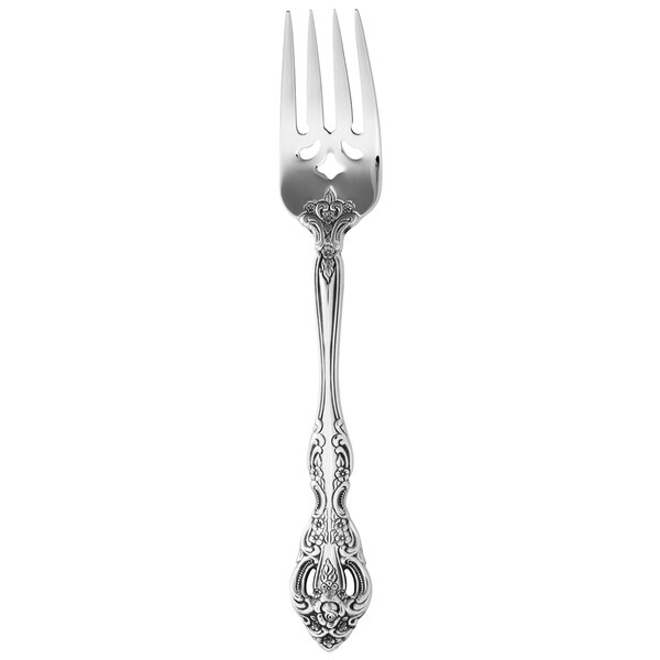 Oneida Michelangelo by 1880 Hospitality 2765FSLF 6 1/2" 18/10 Stainless Steel Extra Heavy Weight Salad Fork - 12/Case