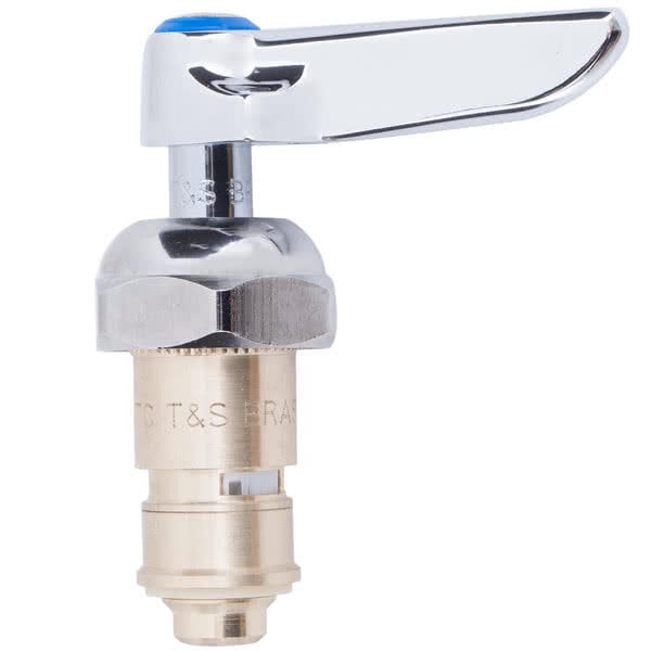 T&S 019641-25 Cerama Cartridge with Check Valve, Right to Close Lever Handle, and Blue Index