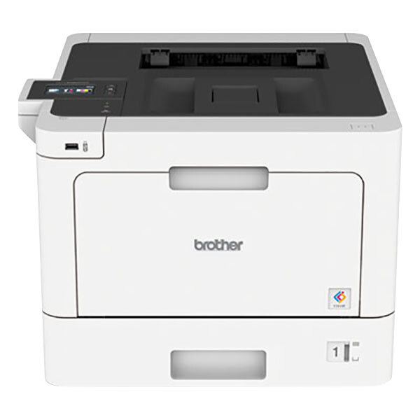 A white Brother HL-L8360CDW color laser printer.