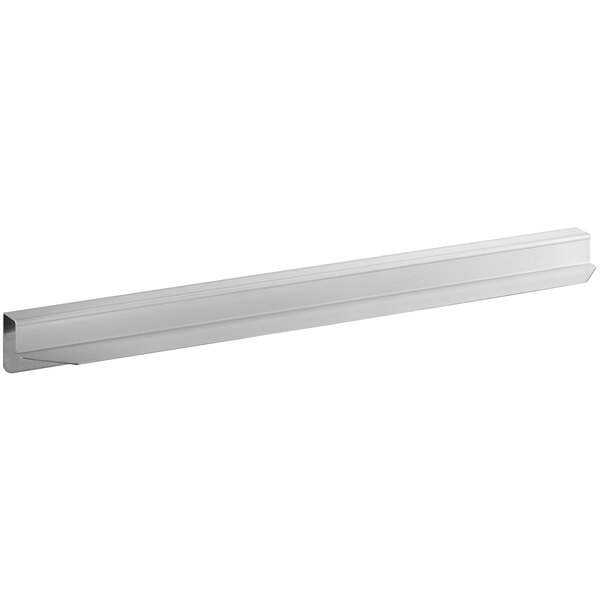 An Avantco white metal left bun pan shelf rail.
