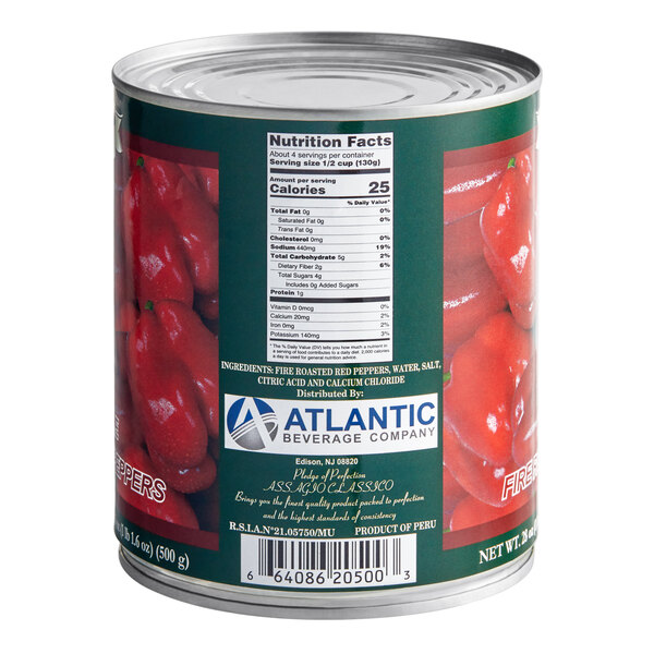 Roasted Red Peppers 28 oz. 12/Case