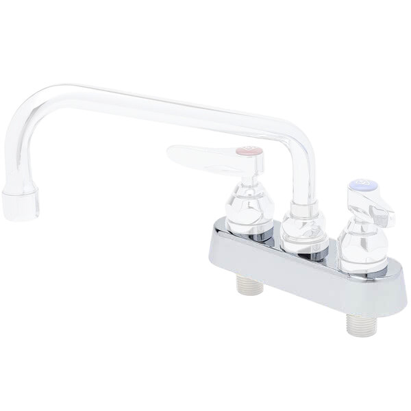 T&S 01937440 6 1/2" Workboard Faucet Escutcheon with 4" Centers