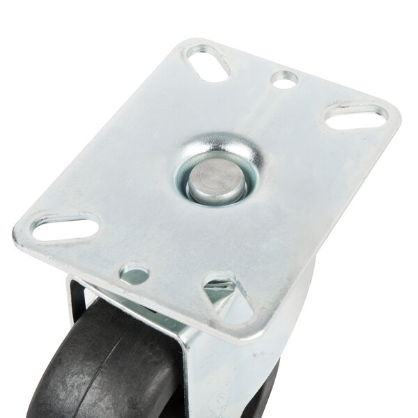 4" HighTemp Swivel Plate Caster with BuiltIn Zerk Grease Fitting