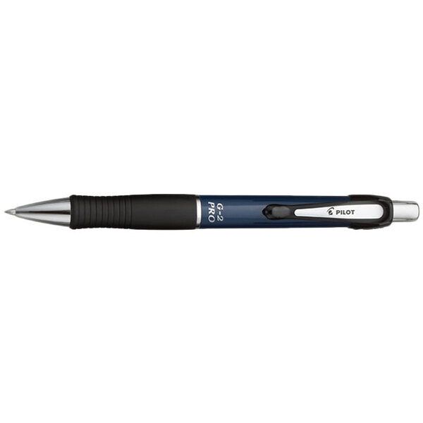 Pilot 31096 G2 Pro Black Ink with Blue Barrel 0.7mm Retractable Roller Ball Pen