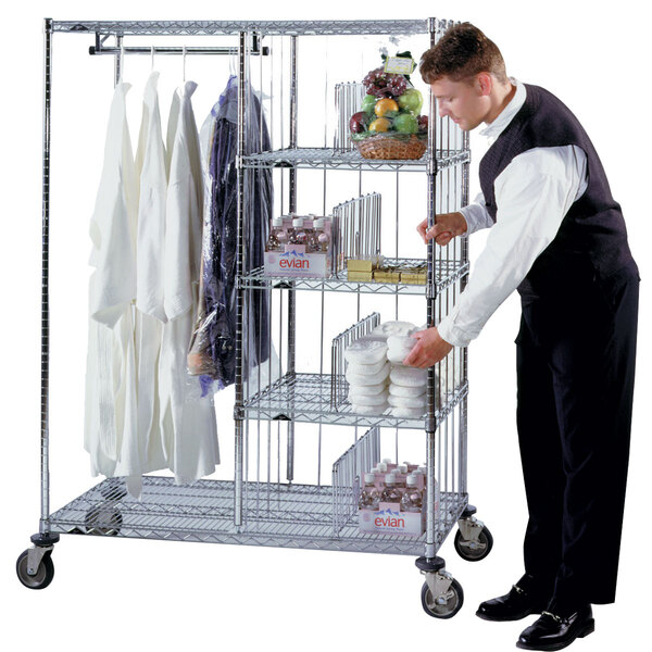 Metro HVDC2448 Valet / Laundry Hotel Cart 24" x 48" x 24"