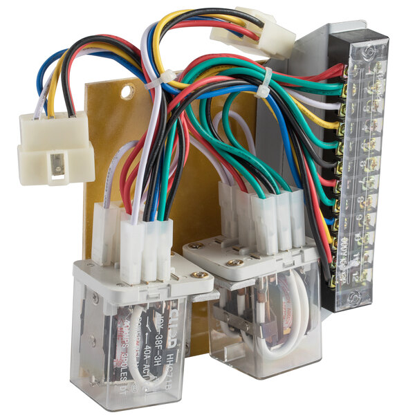 The wiring harness for an Avantco motor controller.