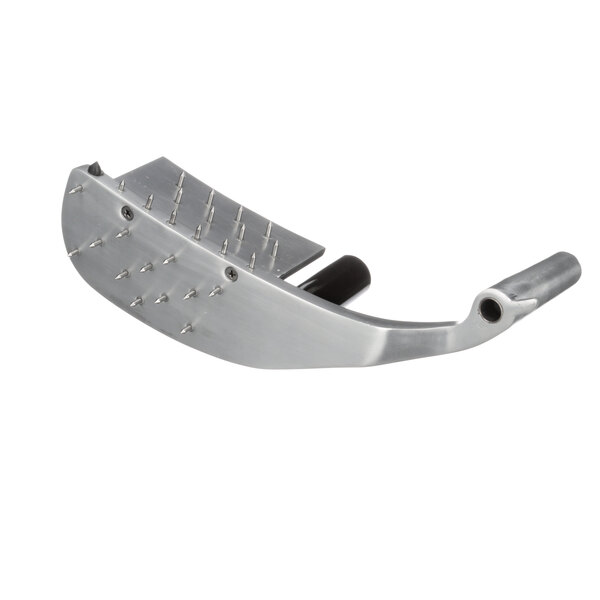 A Skyfood metal grater attachment with a handle.