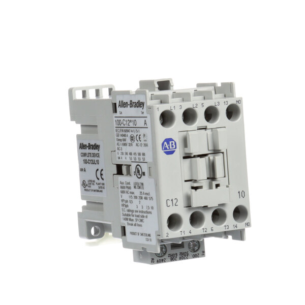 A white Vogt electrical contactor with black text.