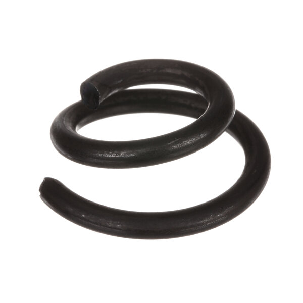 A black coil with two rubber rings on each end.