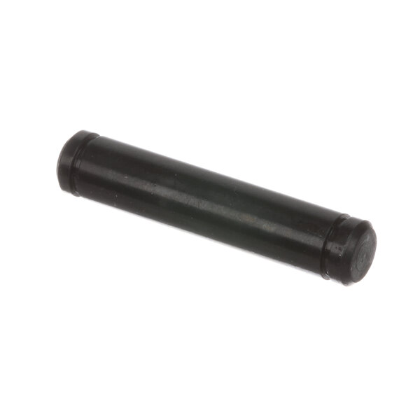 A black plastic tube with a black cap and a screw.