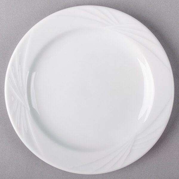 Arcoroc S0606 Horizon 6 1/2" White Porcelain Bread and Butter Plate by