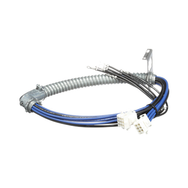 A Frymaster wiring harness with blue and white electrical wires.