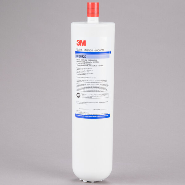 3M Water Filtration Products 5631905 12 7/8" Replacement Sediment, Chlorine Taste and Odor Reduction Cartridge - 5 Micron and 1.5 GPM