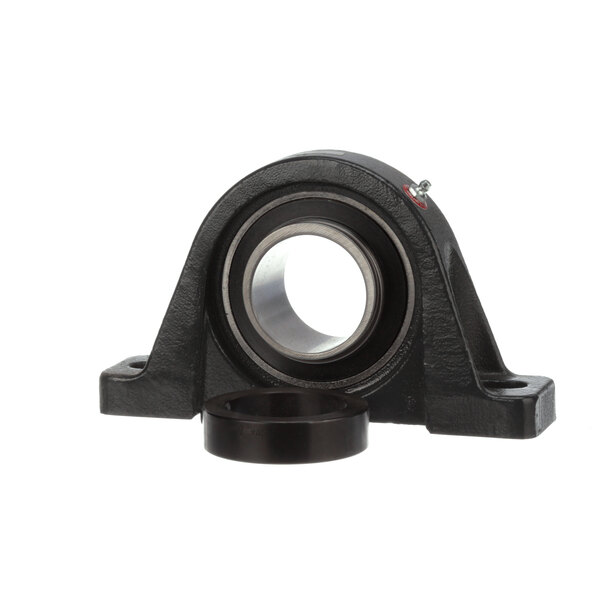 A black metal Cutler Industries pillow bearing with a round center.