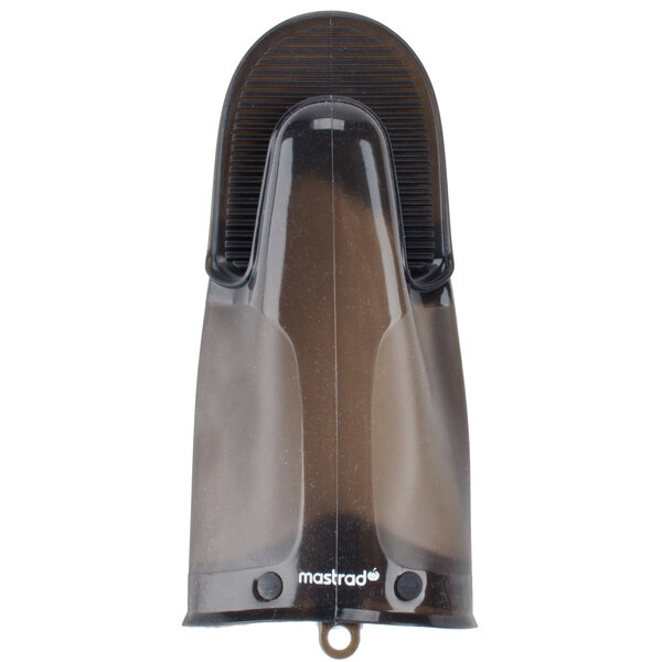 Mastrad A82301 Orka 11" Charcoal Silicone Oven Mitt with Cotton Lining