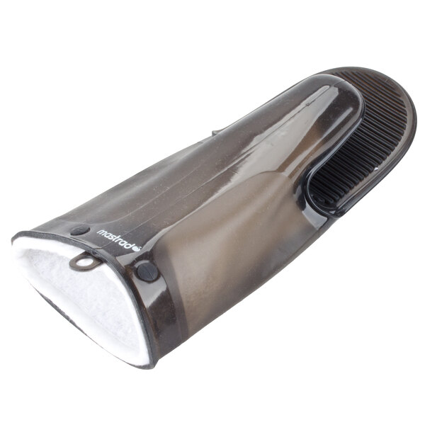 Mastrad A82301 Orka 11" Charcoal Silicone Oven Mitt with Cotton Lining