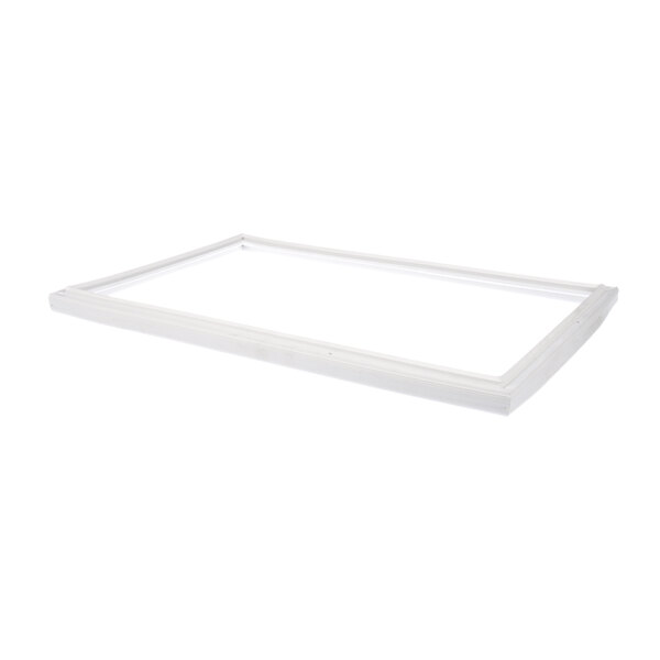 A white rectangular door gasket with a white border.