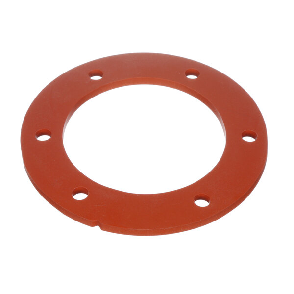 An orange CMA Dishmachines element gasket with holes.