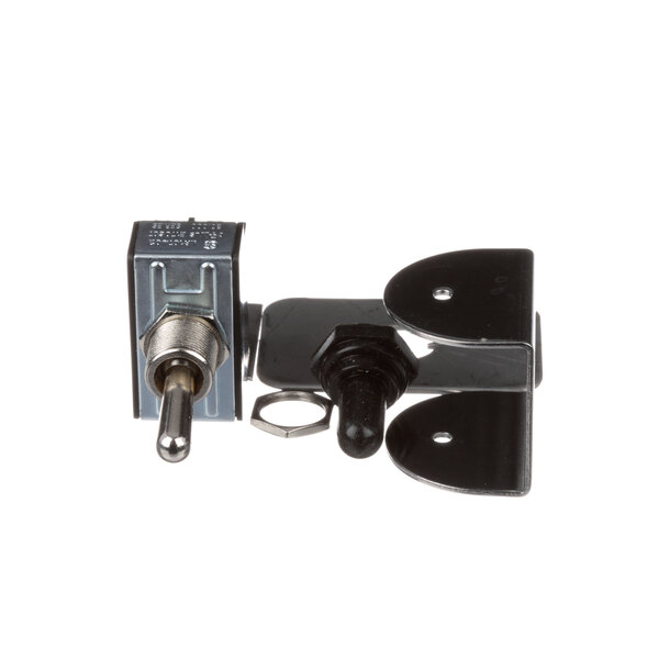 A metal and black On/Off switch for a Grindmaster-Cecilware sandwich grill.