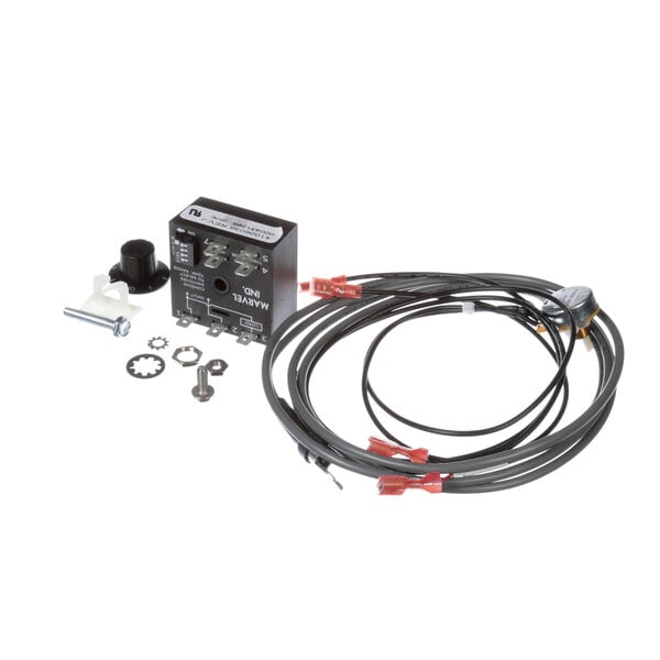 A Marvel ignition control module kit with a black box, wires, and screws.