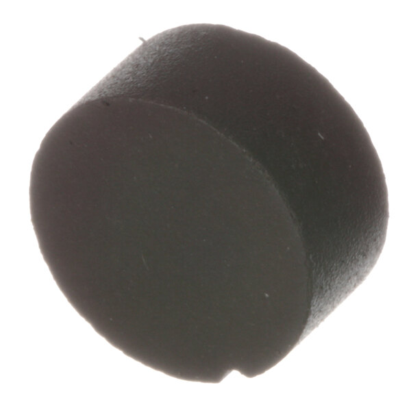 A close-up of a black rubber cap on a Quality Espresso tap rod.
