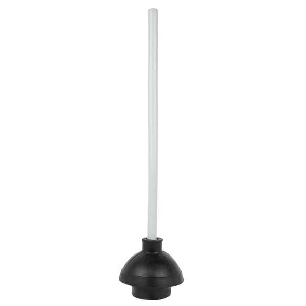 Large Plunger with Wooden Handle for Removing Drain blockages in Toilets and Sinks 