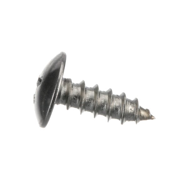 A close-up of a Whirlpool Corporation screw with a black head.