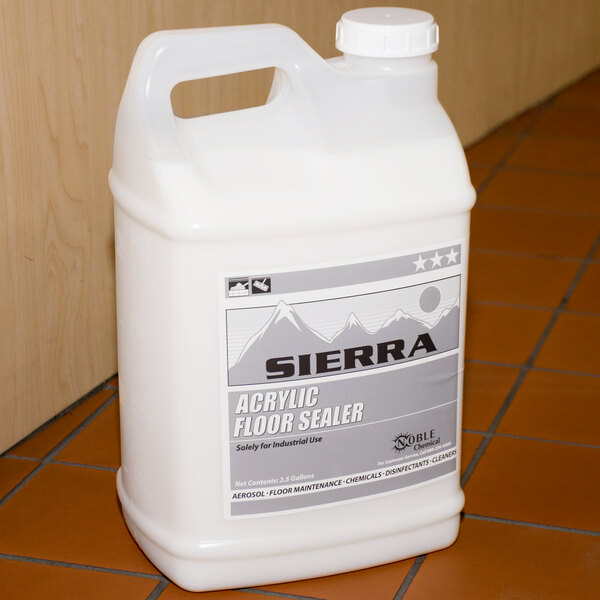 Sierra by Noble Chemical 2.5 gallon / 320 oz. Ready-to-Use Acrylic Floor Sealer - 2/Case