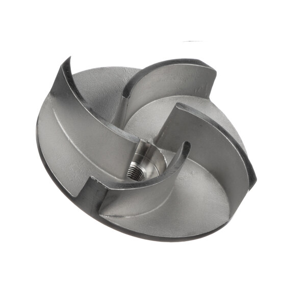 A stainless steel CMA Dishmachines pump impeller with a hole in it.