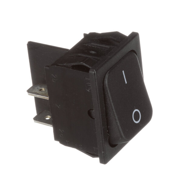 A black Lakeside rocker switch with white text on the button.