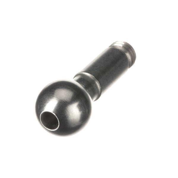 A close-up of a round metal tap nut.