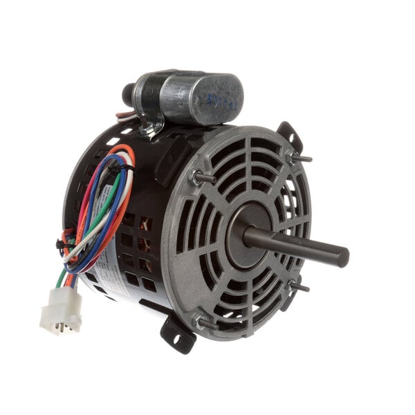 A CaptiveAire fan motor with wires and a wire harness.