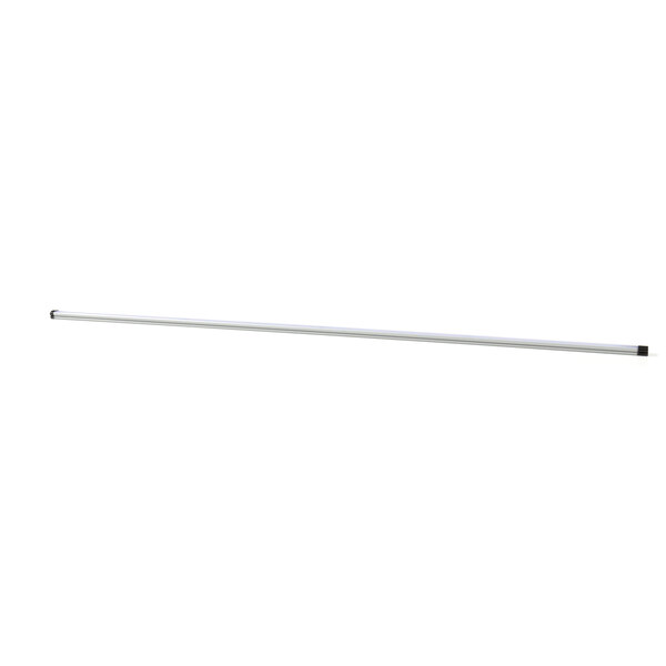 A white long thin metal rod with a long handle.
