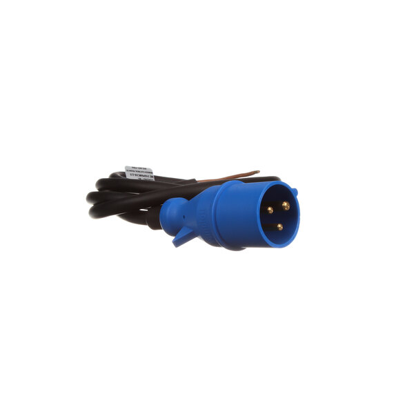 An Antunes blue power cord with black plug.