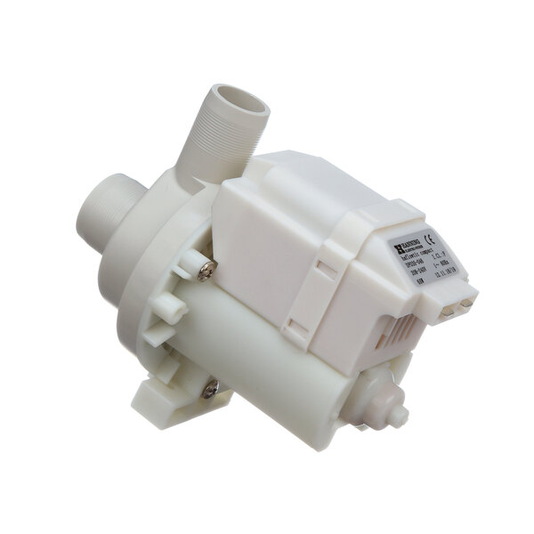 A Jackson white plastic drain pump with a small valve.