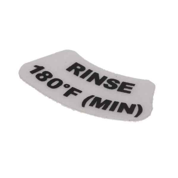 A white Jackson dishwasher label with black text that reads "rine 180 mini"