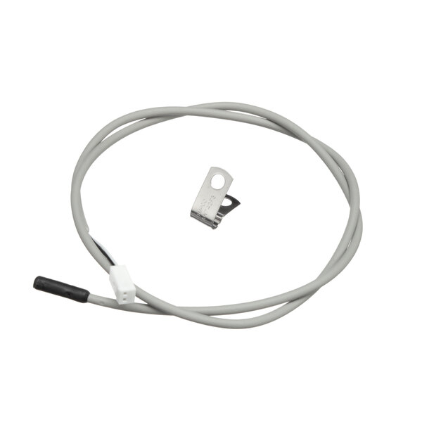 A Ram Center Inc. temperature probe kit with a metal connector and a wire with black and white cables.