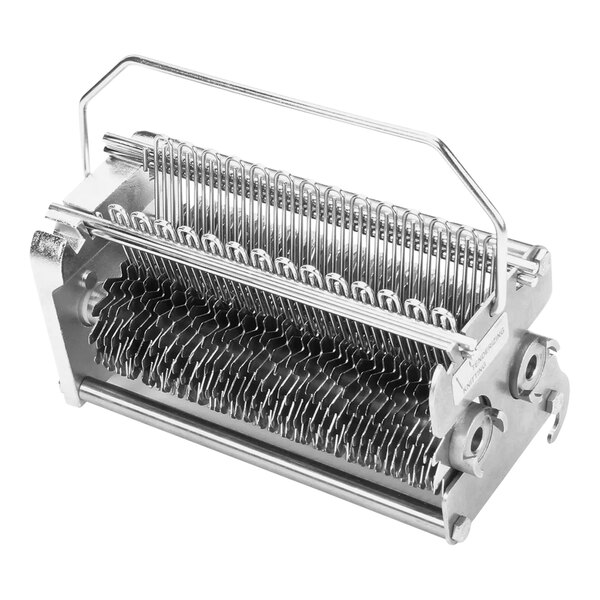 A metal Biro TA3130 cradle with many small metal rods.