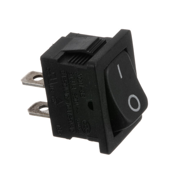 A black Criotec rocker switch with white text on it.