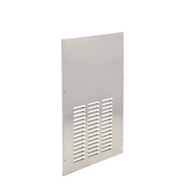 The left side metal panel for a Donper America slushy machine with a vent.