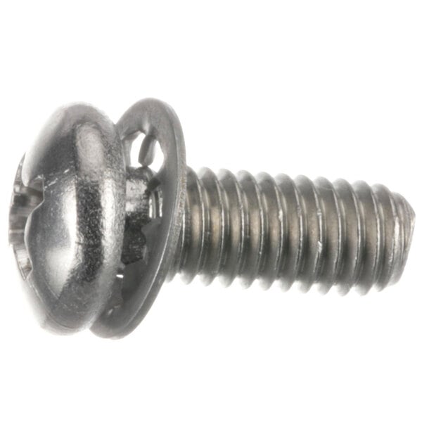 A close-up of a Ready Access screw with lock washers.