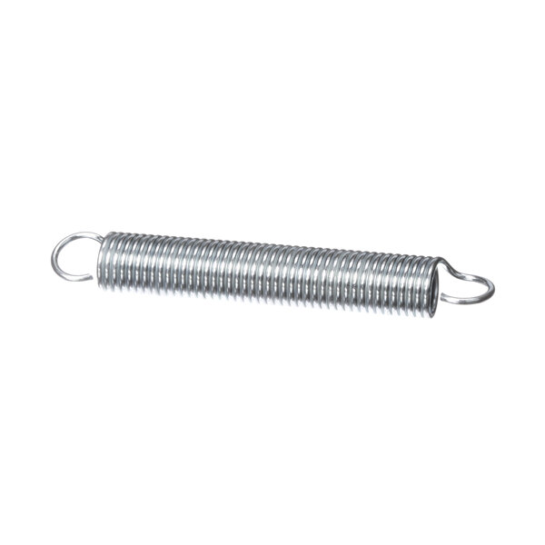 A Ready Access metal spring with a hook on a white background.