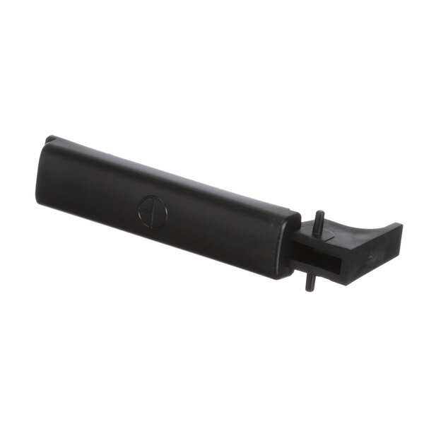 A black plastic handle with a metal clip for a Dynamic Mixers 9010 Lever.